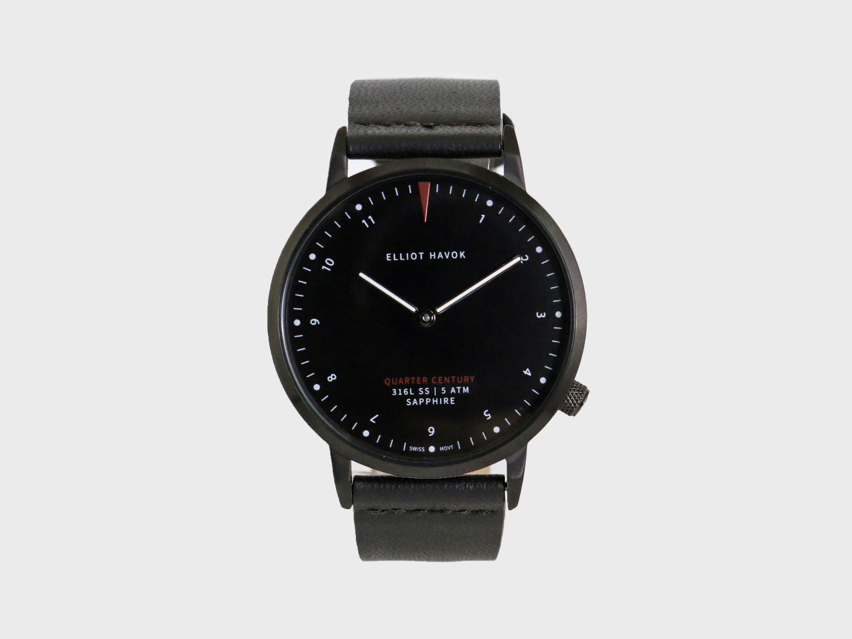 PHANTOM BLACK QUARTER CENTURY WATCH - 41MM – Elliot Havok