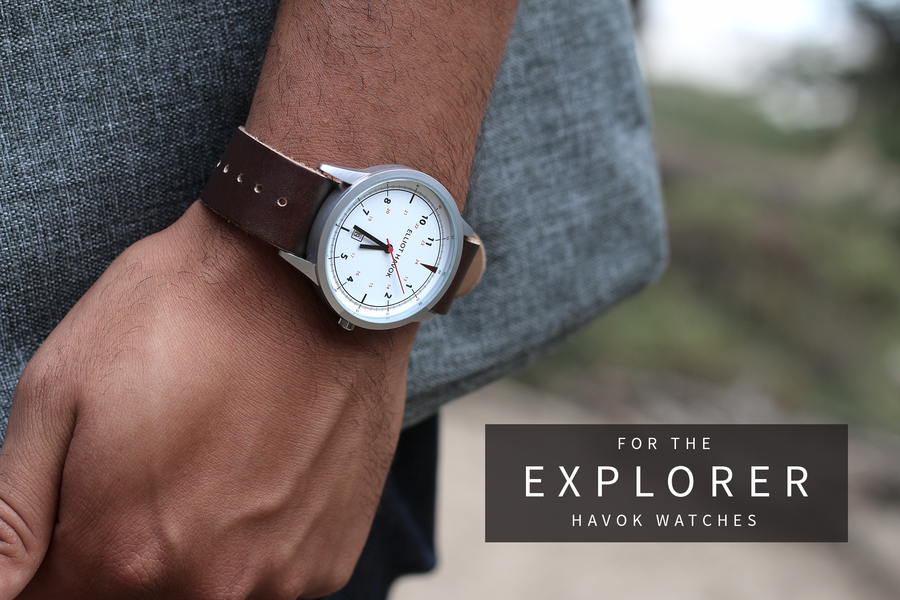 WHITE CLASSIC HAVOK WATCH - 40MM