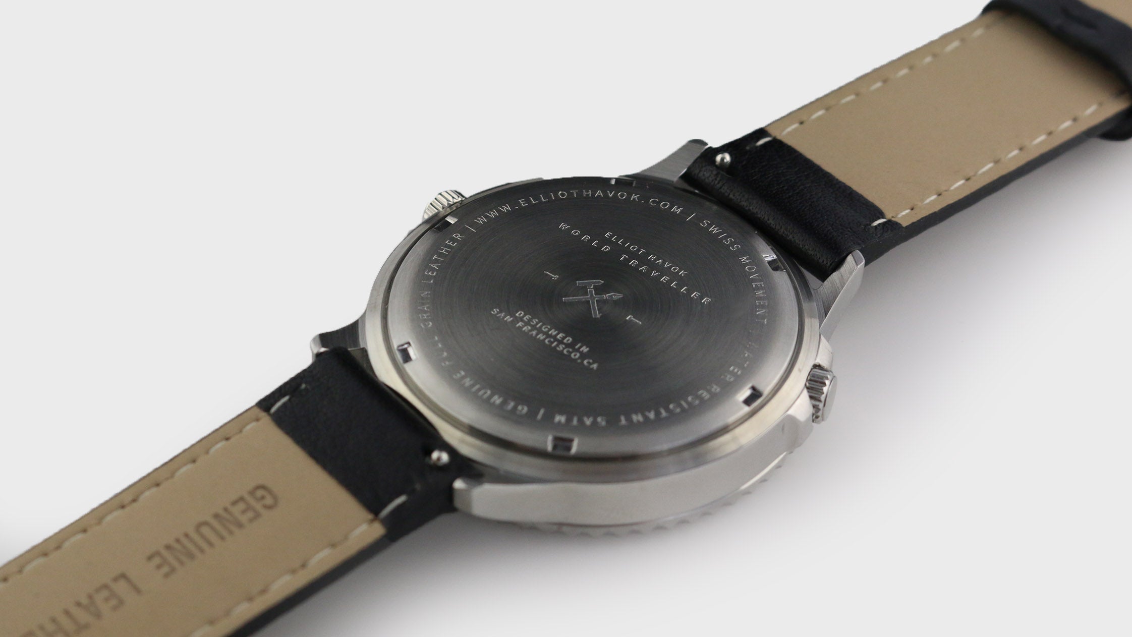 ONYX BLACK WORLD TRAVELLER - 42MM – Elliot Havok