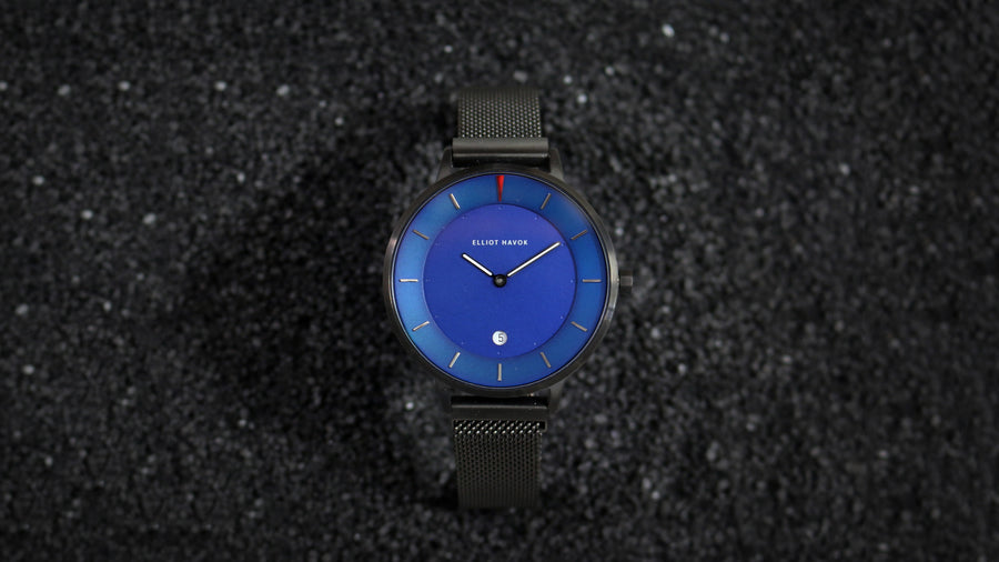 DEEP SEA BLUE MINIMALIST MESH - 38MM