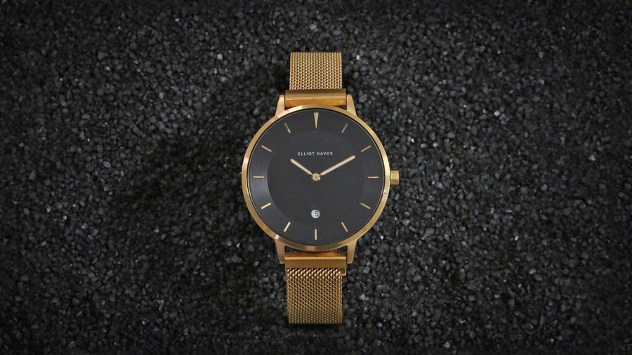 Gold Ember Minimalist Mesh 38mm