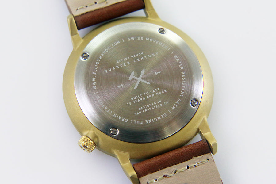 SANDSTONE GOLD QUARTER CENTURY WATCH - 41MM