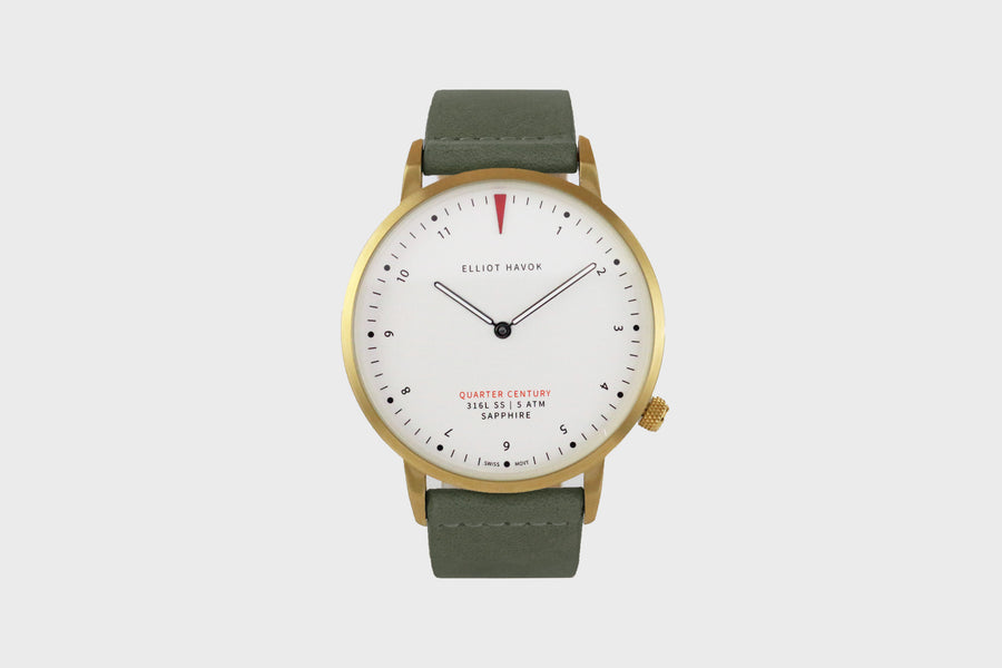 SANDSTONE GOLD QUARTER CENTURY WATCH - 41MM