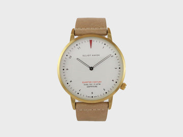 SANDSTONE GOLD QUARTER CENTURY WATCH - 41MM