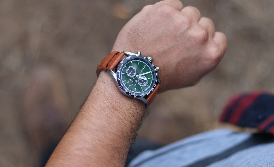 BRITISH GREEN RACER CHRONOGRAPH - 42MM